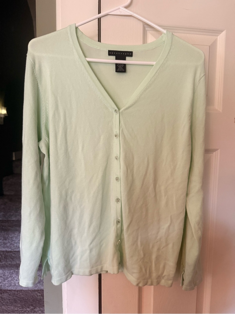 Apostrophe Pastel Mint Crewneck Top